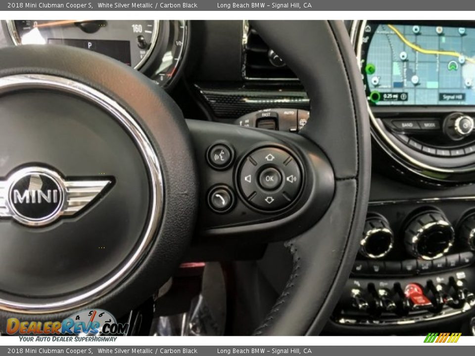 2018 Mini Clubman Cooper S White Silver Metallic / Carbon Black Photo #17