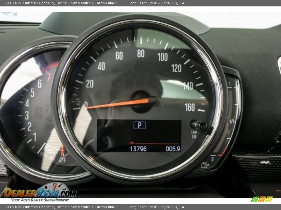 2018 Mini Clubman Cooper S White Silver Metallic / Carbon Black Photo #18