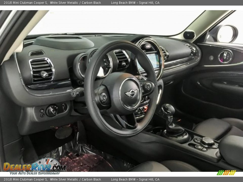 2018 Mini Clubman Cooper S White Silver Metallic / Carbon Black Photo #20