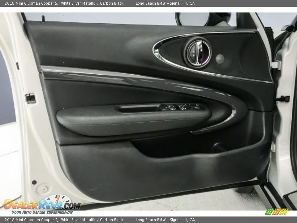 2018 Mini Clubman Cooper S White Silver Metallic / Carbon Black Photo #23