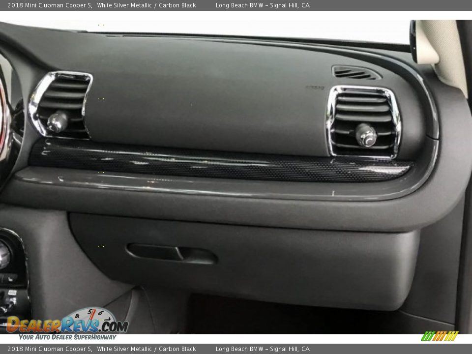 2018 Mini Clubman Cooper S White Silver Metallic / Carbon Black Photo #24