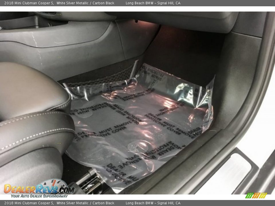 2018 Mini Clubman Cooper S White Silver Metallic / Carbon Black Photo #25