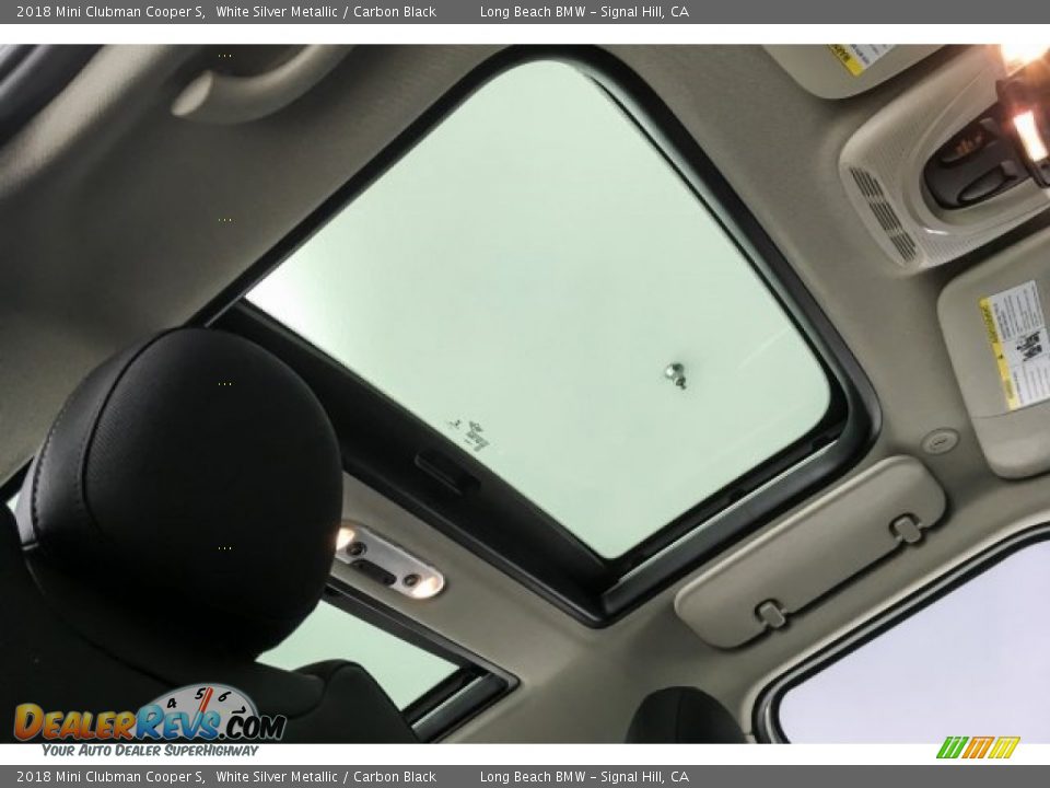2018 Mini Clubman Cooper S White Silver Metallic / Carbon Black Photo #26