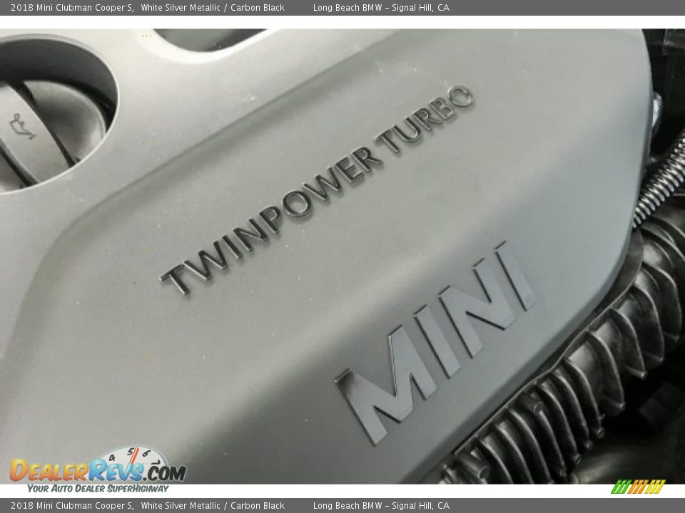 2018 Mini Clubman Cooper S White Silver Metallic / Carbon Black Photo #28