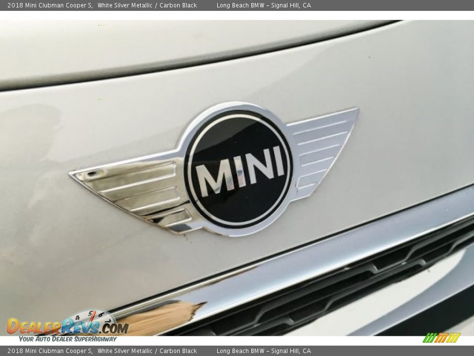 2018 Mini Clubman Cooper S White Silver Metallic / Carbon Black Photo #30