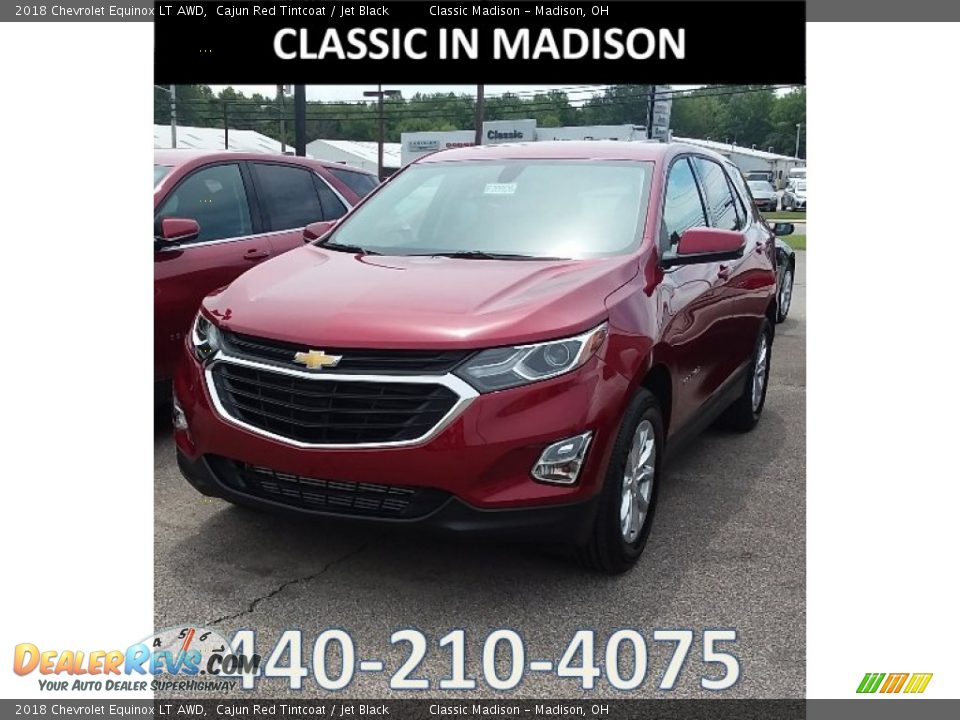 2018 Chevrolet Equinox LT AWD Cajun Red Tintcoat / Jet Black Photo #1
