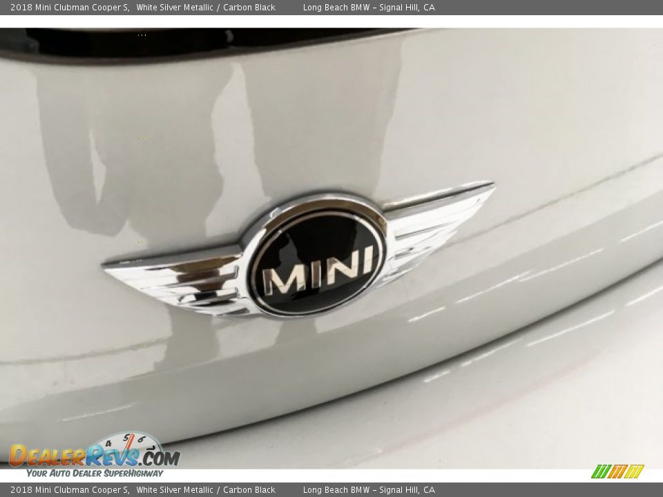 2018 Mini Clubman Cooper S White Silver Metallic / Carbon Black Photo #32