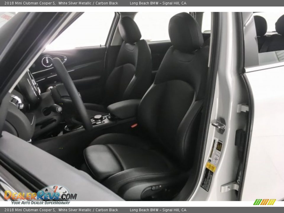 2018 Mini Clubman Cooper S White Silver Metallic / Carbon Black Photo #33