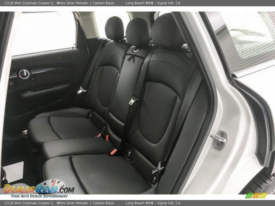 2018 Mini Clubman Cooper S White Silver Metallic / Carbon Black Photo #34