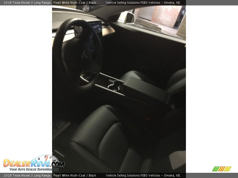 2018 Tesla Model 3 Long Range Pearl White Multi-Coat / Black Photo #3