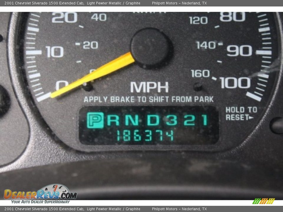 2001 Chevrolet Silverado 1500 Extended Cab Light Pewter Metallic / Graphite Photo #19
