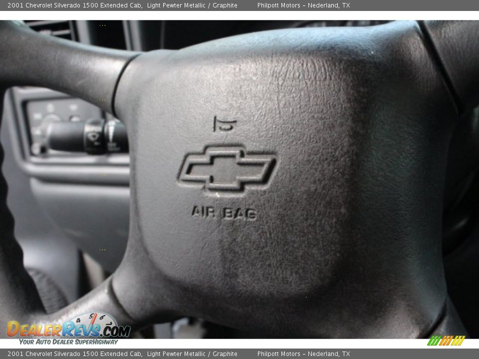 2001 Chevrolet Silverado 1500 Extended Cab Light Pewter Metallic / Graphite Photo #20