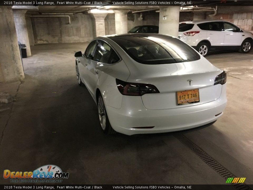 2018 Tesla Model 3 Long Range Pearl White Multi-Coat / Black Photo #8