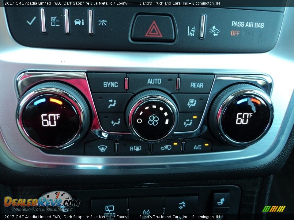 2017 GMC Acadia Limited FWD Dark Sapphire Blue Metallic / Ebony Photo #17