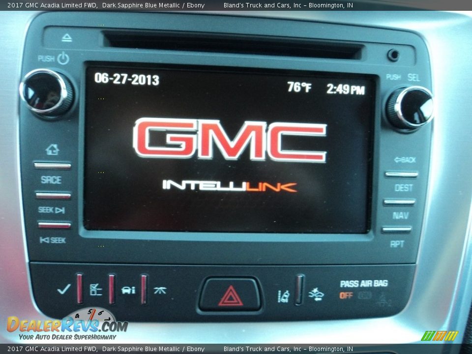 2017 GMC Acadia Limited FWD Dark Sapphire Blue Metallic / Ebony Photo #18