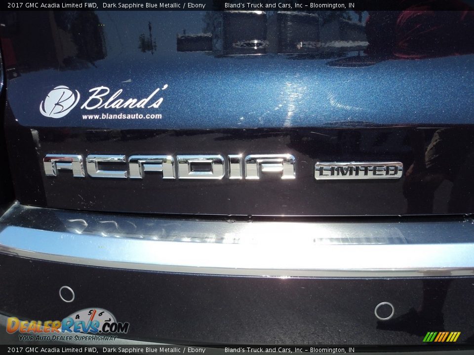 2017 GMC Acadia Limited FWD Dark Sapphire Blue Metallic / Ebony Photo #27