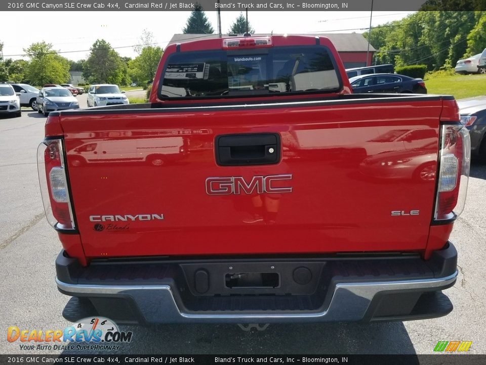 2016 GMC Canyon SLE Crew Cab 4x4 Cardinal Red / Jet Black Photo #4