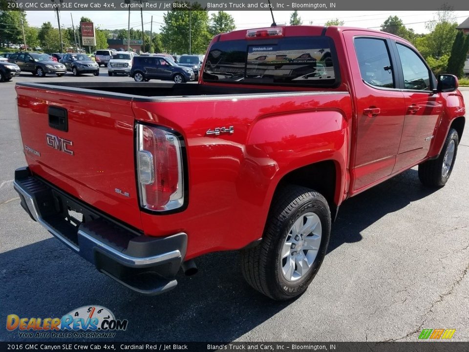 2016 GMC Canyon SLE Crew Cab 4x4 Cardinal Red / Jet Black Photo #9