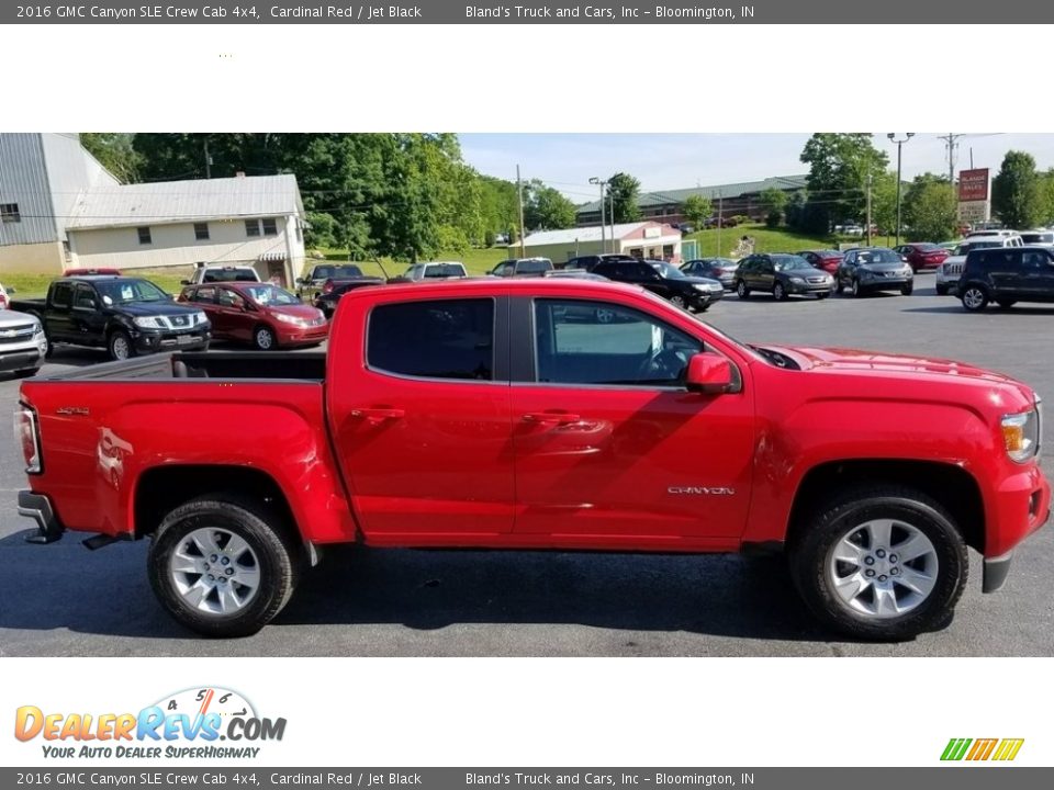 2016 GMC Canyon SLE Crew Cab 4x4 Cardinal Red / Jet Black Photo #11