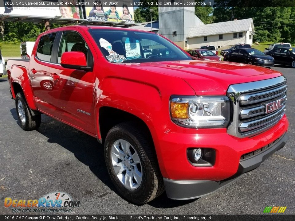 2016 GMC Canyon SLE Crew Cab 4x4 Cardinal Red / Jet Black Photo #12