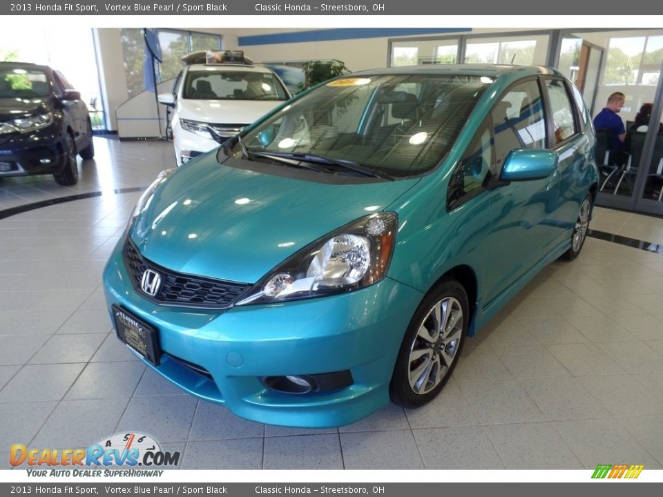 2013 Honda Fit Sport Vortex Blue Pearl / Sport Black Photo #1