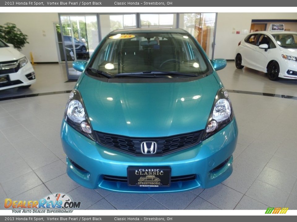 2013 Honda Fit Sport Vortex Blue Pearl / Sport Black Photo #2