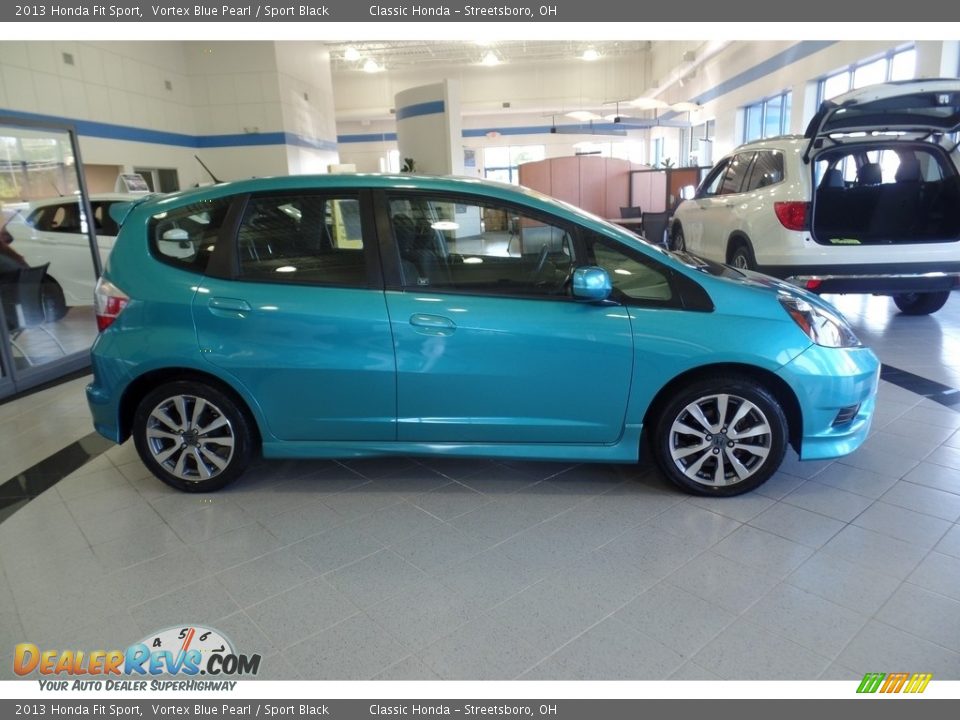 2013 Honda Fit Sport Vortex Blue Pearl / Sport Black Photo #4