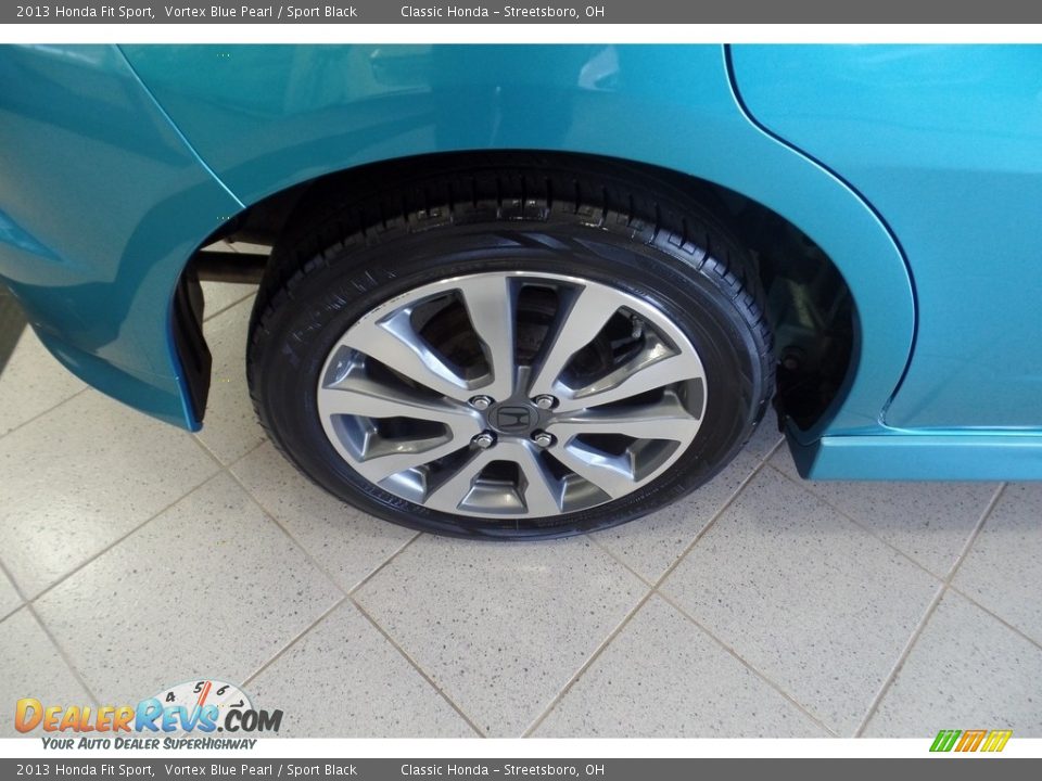 2013 Honda Fit Sport Vortex Blue Pearl / Sport Black Photo #6