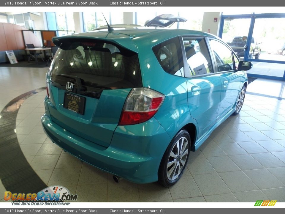 2013 Honda Fit Sport Vortex Blue Pearl / Sport Black Photo #7