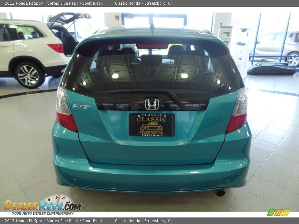 2013 Honda Fit Sport Vortex Blue Pearl / Sport Black Photo #8