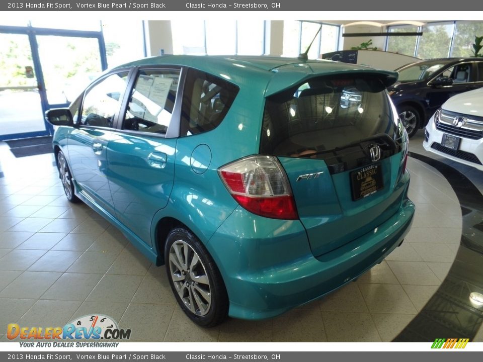 2013 Honda Fit Sport Vortex Blue Pearl / Sport Black Photo #9
