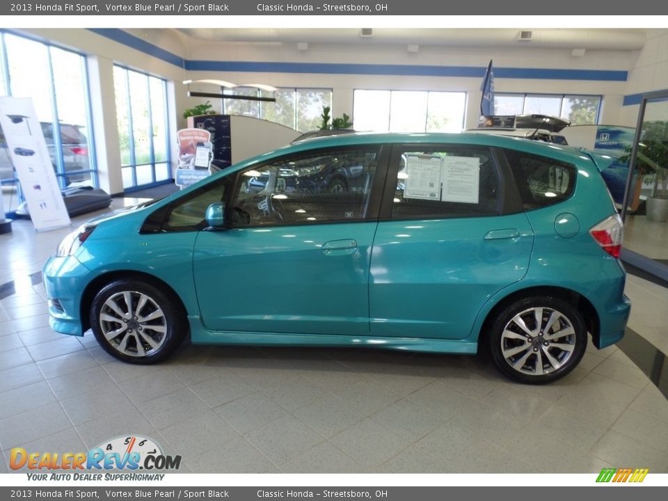 2013 Honda Fit Sport Vortex Blue Pearl / Sport Black Photo #10