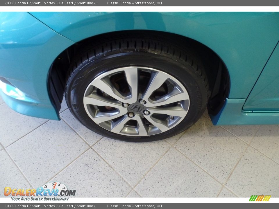 2013 Honda Fit Sport Vortex Blue Pearl / Sport Black Photo #12
