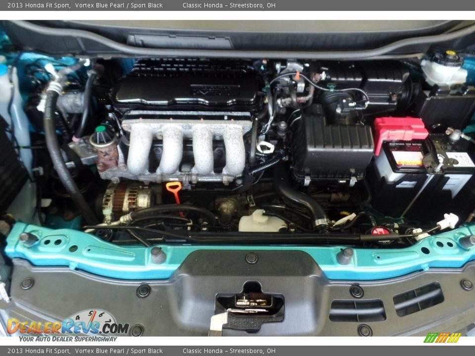 2013 Honda Fit Sport Vortex Blue Pearl / Sport Black Photo #13