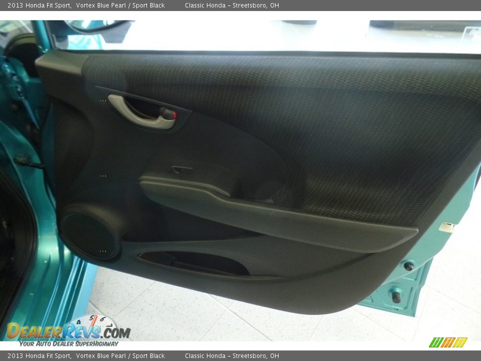 2013 Honda Fit Sport Vortex Blue Pearl / Sport Black Photo #14