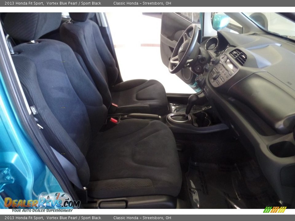 2013 Honda Fit Sport Vortex Blue Pearl / Sport Black Photo #16