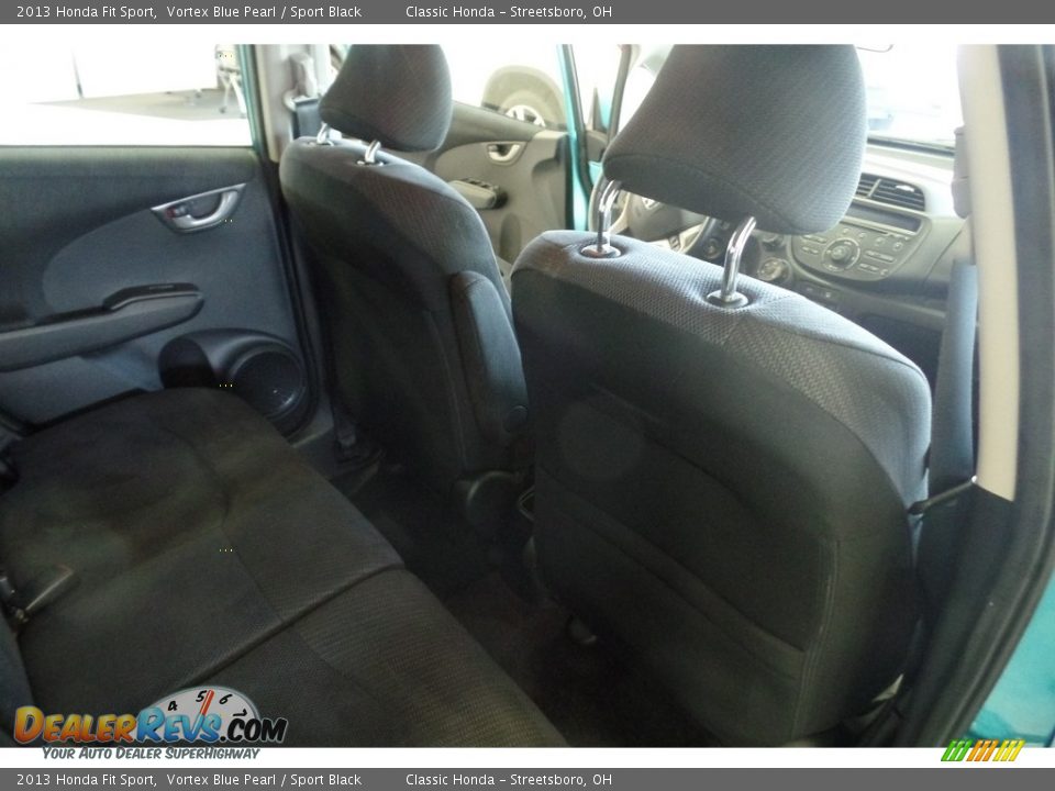 2013 Honda Fit Sport Vortex Blue Pearl / Sport Black Photo #18