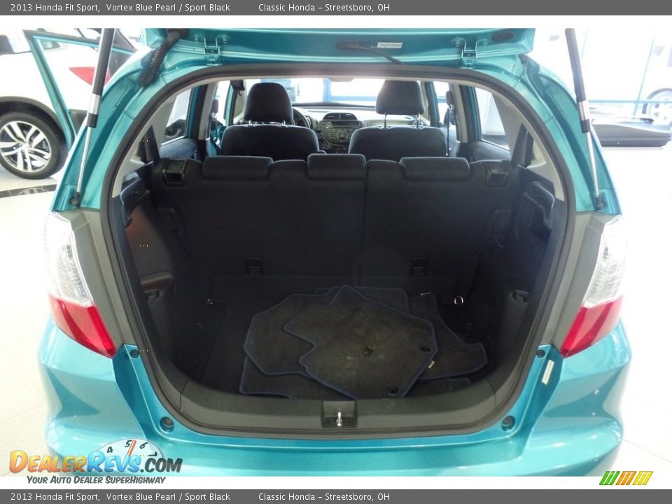 2013 Honda Fit Sport Vortex Blue Pearl / Sport Black Photo #22