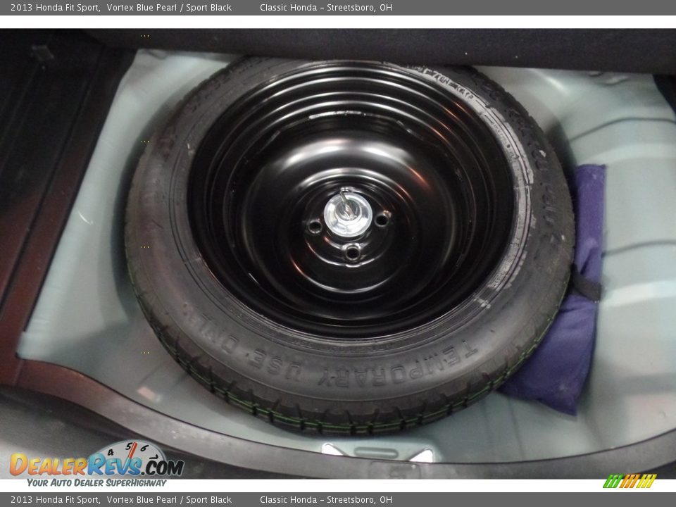 2013 Honda Fit Sport Vortex Blue Pearl / Sport Black Photo #23