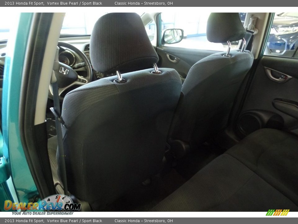 2013 Honda Fit Sport Vortex Blue Pearl / Sport Black Photo #25
