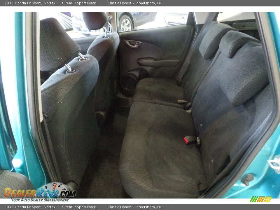 2013 Honda Fit Sport Vortex Blue Pearl / Sport Black Photo #26