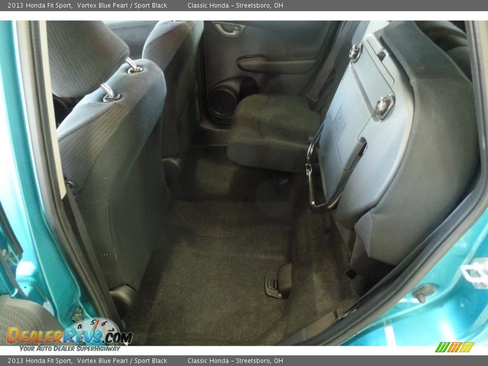2013 Honda Fit Sport Vortex Blue Pearl / Sport Black Photo #27