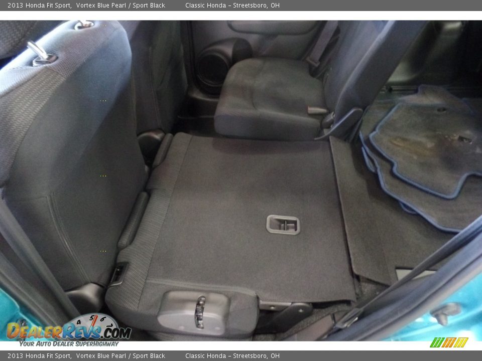 2013 Honda Fit Sport Vortex Blue Pearl / Sport Black Photo #28