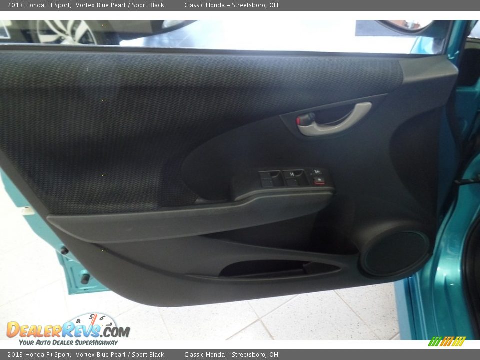 2013 Honda Fit Sport Vortex Blue Pearl / Sport Black Photo #29