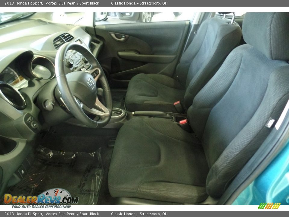 2013 Honda Fit Sport Vortex Blue Pearl / Sport Black Photo #31