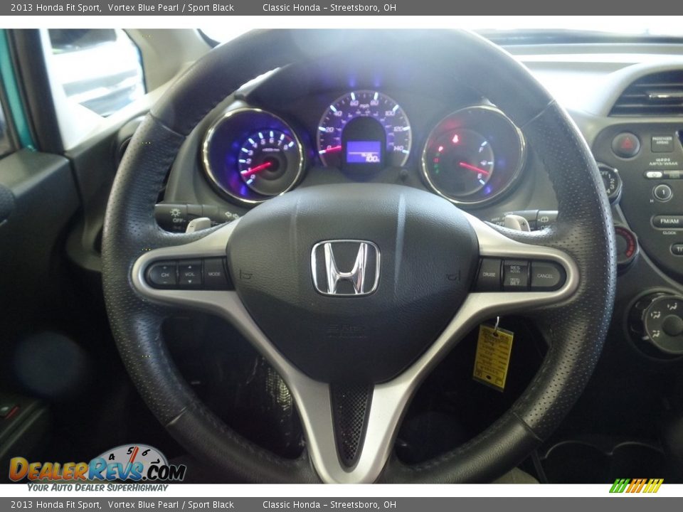2013 Honda Fit Sport Vortex Blue Pearl / Sport Black Photo #33
