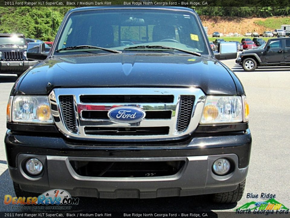 2011 Ford Ranger XLT SuperCab Black / Medium Dark Flint Photo #8