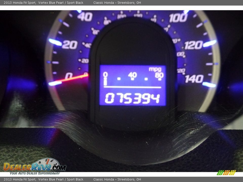 2013 Honda Fit Sport Vortex Blue Pearl / Sport Black Photo #34
