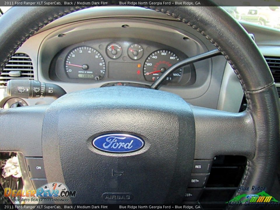 2011 Ford Ranger XLT SuperCab Black / Medium Dark Flint Photo #14