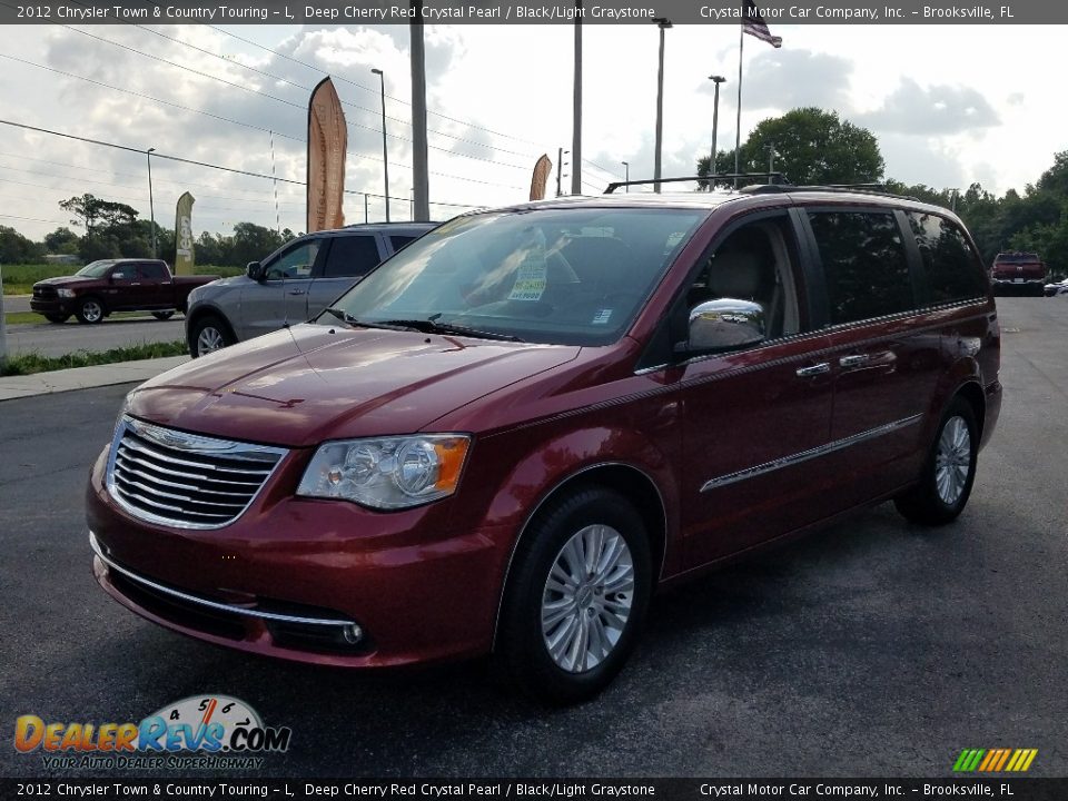 2012 Chrysler Town & Country Touring - L Deep Cherry Red Crystal Pearl / Black/Light Graystone Photo #1
